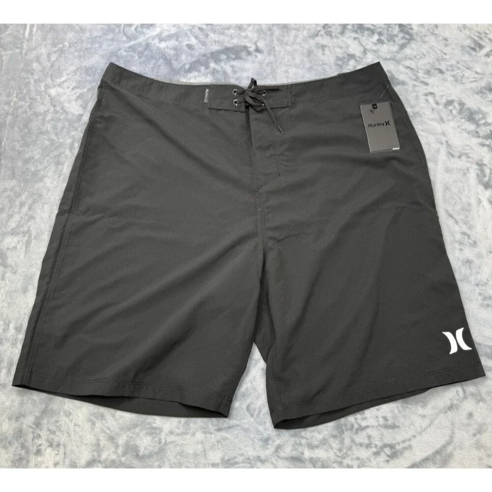 Hurley M HRLY OAO 2.0 BDST 21 “ Shorts Size 38 Black Surfing Swimming BNWT